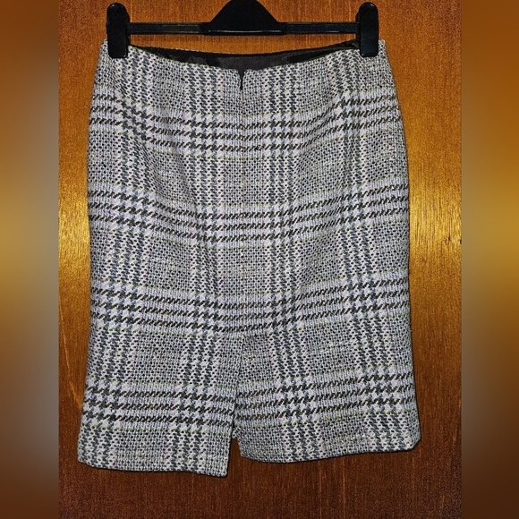 Ann Taylor Plaid Pencil Skirt Size 6 - Picture 4 of 8